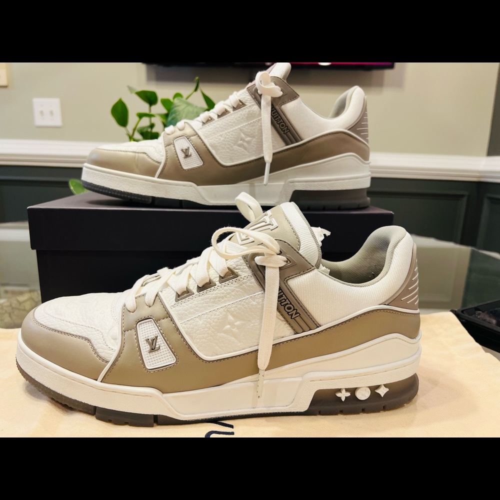 Grey Louis Vuitton Trainers